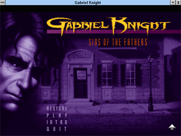 Gabriel Knight: Sins of the Fathers - Screenshot - Game Title Image
