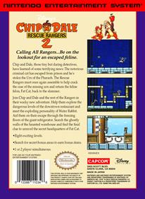 Disney's Chip 'n Dale: Rescue Rangers 2 - Box - Back Image