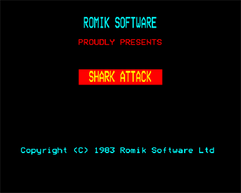 Shark Attack - Screenshot - Game Title Image
