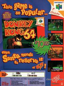 Donkey Kong 64 - Advertisement Flyer - Front Image