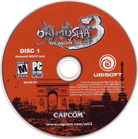 Onimusha 3: Demon Siege - Disc Image