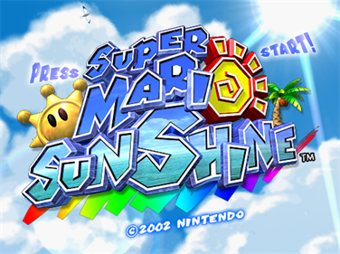 Super Mario Sunshine - Screenshot - Game Title Image