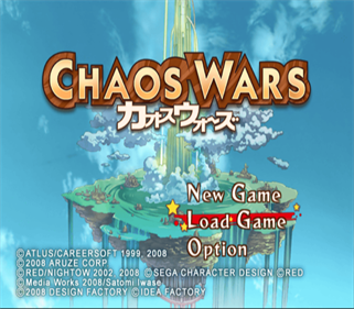 Chaos Wars - Screenshot - Game Title Image
