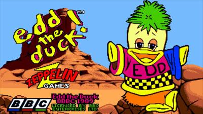 Edd the Duck 2: Back with a Quack! - Screenshot - Game Title Image