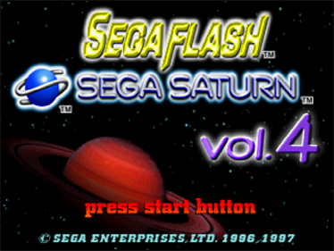 Sega Flash Vol. 4 - Screenshot - Game Title Image