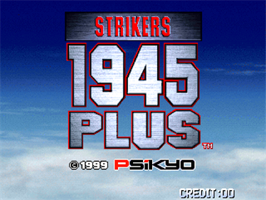 Strikers 1945 Plus - Screenshot - Game Title Image