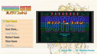 Panorama Cotton - Screenshot - Game Title Image