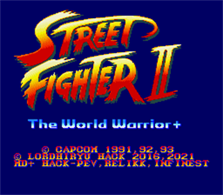 Street Fighter II: The World Warrior+ - Screenshot - Game Title Image