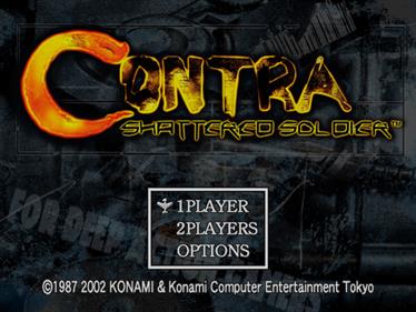 Contra: Shattered Soldier - Screenshot - Game Select Image