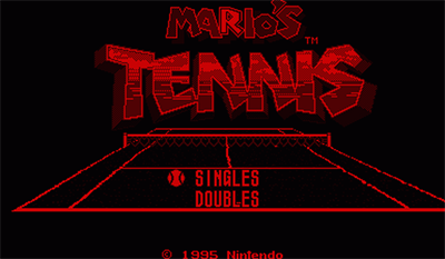 Mario's Tennis - Screenshot - Game Title Image