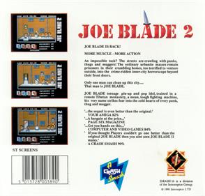 Joe Blade 2 - Box - Back Image