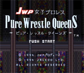 JWP Joshi Pro Wrestling: Pure Wrestle Queens - Screenshot - Game Title Image