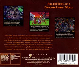 3-D Ultra Pinball: Creep Night - Box - Back Image