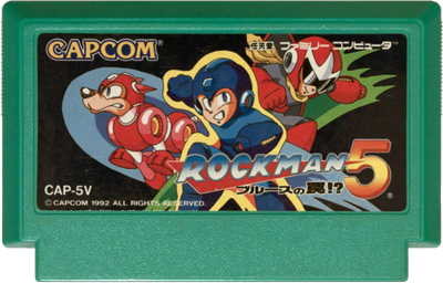 Mega Man 5 - Cart - Front Image