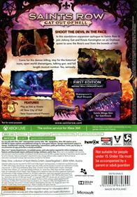 Saints Row: Gat Out of Hell - Box - Back Image