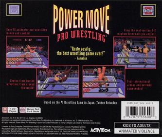 Power Move Pro Wrestling - Box - Back Image