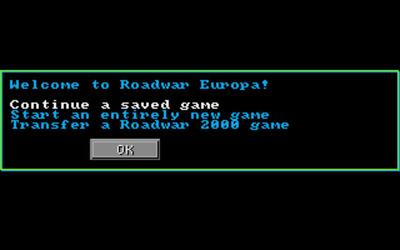 Roadwar Europa - Screenshot - Game Select Image