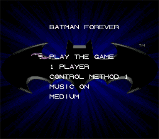 Batman Forever - Screenshot - Game Select Image