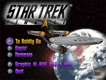 Star Trek Pinball - Screenshot - Game Title Image