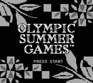 Olympic Summer Games - Screenshot - Game Title Image