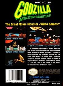 Godzilla: Monster of Monsters - Box - Back Image