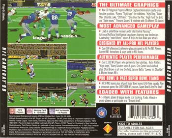 NFL GameDay 98 - Box - Back Image