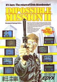 Impossible Mission II - Advertisement Flyer - Front Image