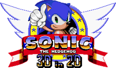 Sonic 3D in 2D - Clear Logo Image