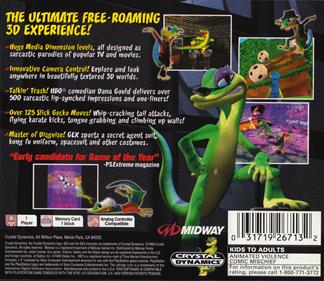 Gex: Enter the Gecko - Box - Back Image