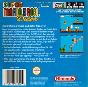 Super Mario Bros. Deluxe - Box - Back Image
