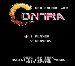 Contra: Red Falcon War - Screenshot - Game Title Image