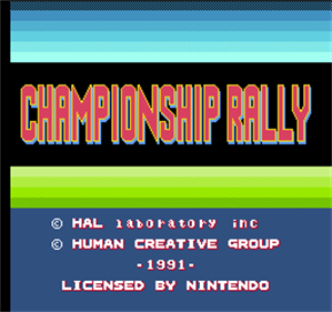 Championship Rally - Screenshot - Game Title Image