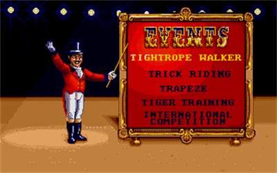 Circus Games - Screenshot - Game Select Image