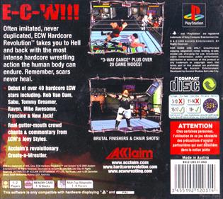 ECW Hardcore Revolution - Box - Back Image