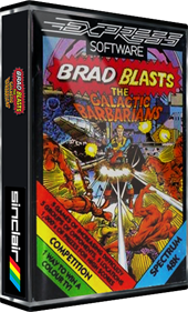 Brad Blasts the Galactic Barbarians  - Box - 3D Image