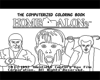 Home Alone: The Computerized Coloring Book - Screenshot - Game Title Image