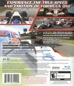 Formula One Championship Edition - Box - Back Image
