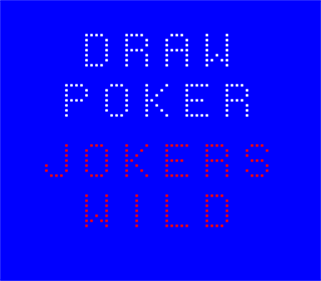 Draw Poker: Joker's Wild - Screenshot - Game Title Image