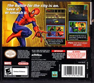 Spider-Man: Battle for New York - Box - Back - Reconstructed