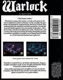 Warlock - Box - Back Image