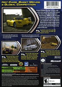 Project Gotham Racing 2 - Box - Back Image