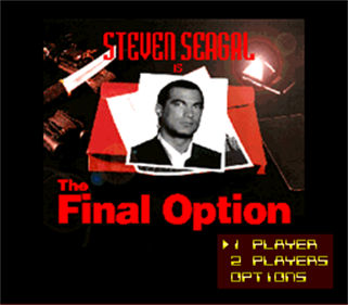 Steven Seagal is The Final Option - Screenshot - Game Title Image
