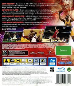NBA 2K12 - Box - Back Image