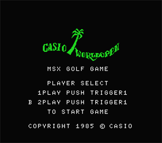 Casio World Open - Screenshot - Game Title Image