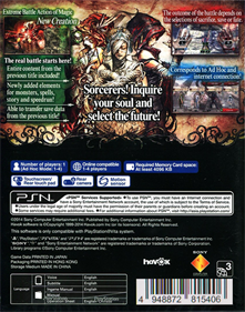 Soul Sacrifice Delta - Box - Back Image