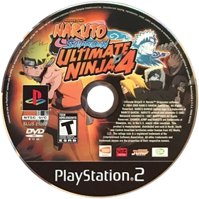 Naruto Shippuden: Ultimate Ninja 4 - Disc Image