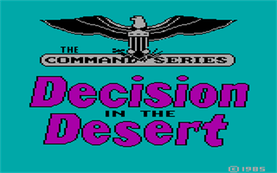 Decision in the Desert - Screenshot - Game Title Image