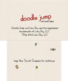 Doodle Jump Adventures - Screenshot - Game Title Image