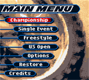 Championship Motocross 2001 Featuring Ricky Carmichael - Screenshot - Game Select Image