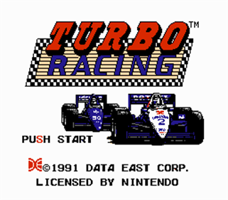 Al Unser Jr. Turbo Racing - Screenshot - Game Title Image